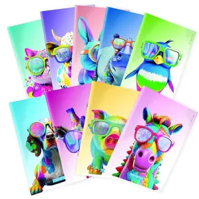 "Animal" Notizbuch, A4, liniert mit Rand, 40+2 Blätter, Pferd, MITAMA 62744-90116